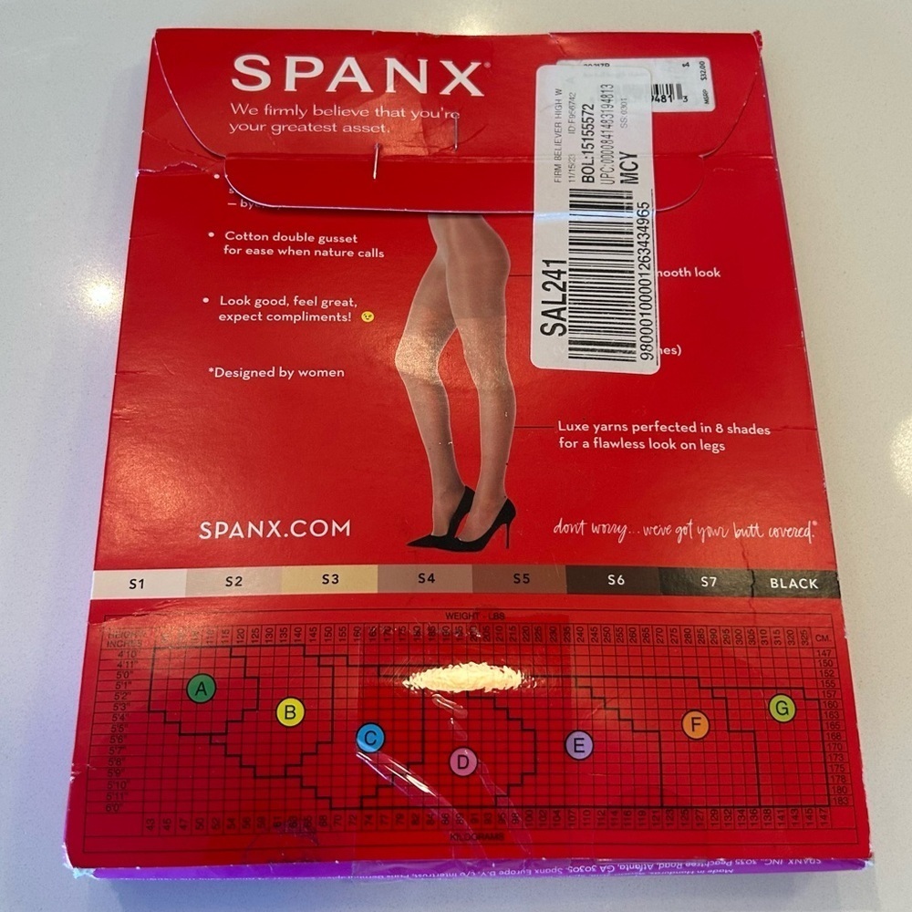 SPANX Firm Believer Sheers, Shade S4, Size A - Picture 2 of 8